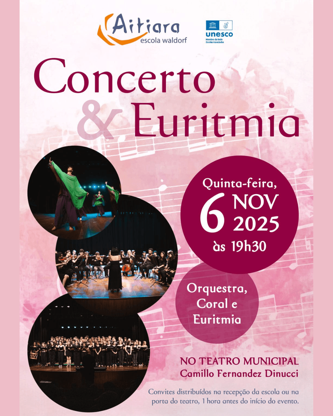 Banner do evento CONCERTO & EURITMIA 