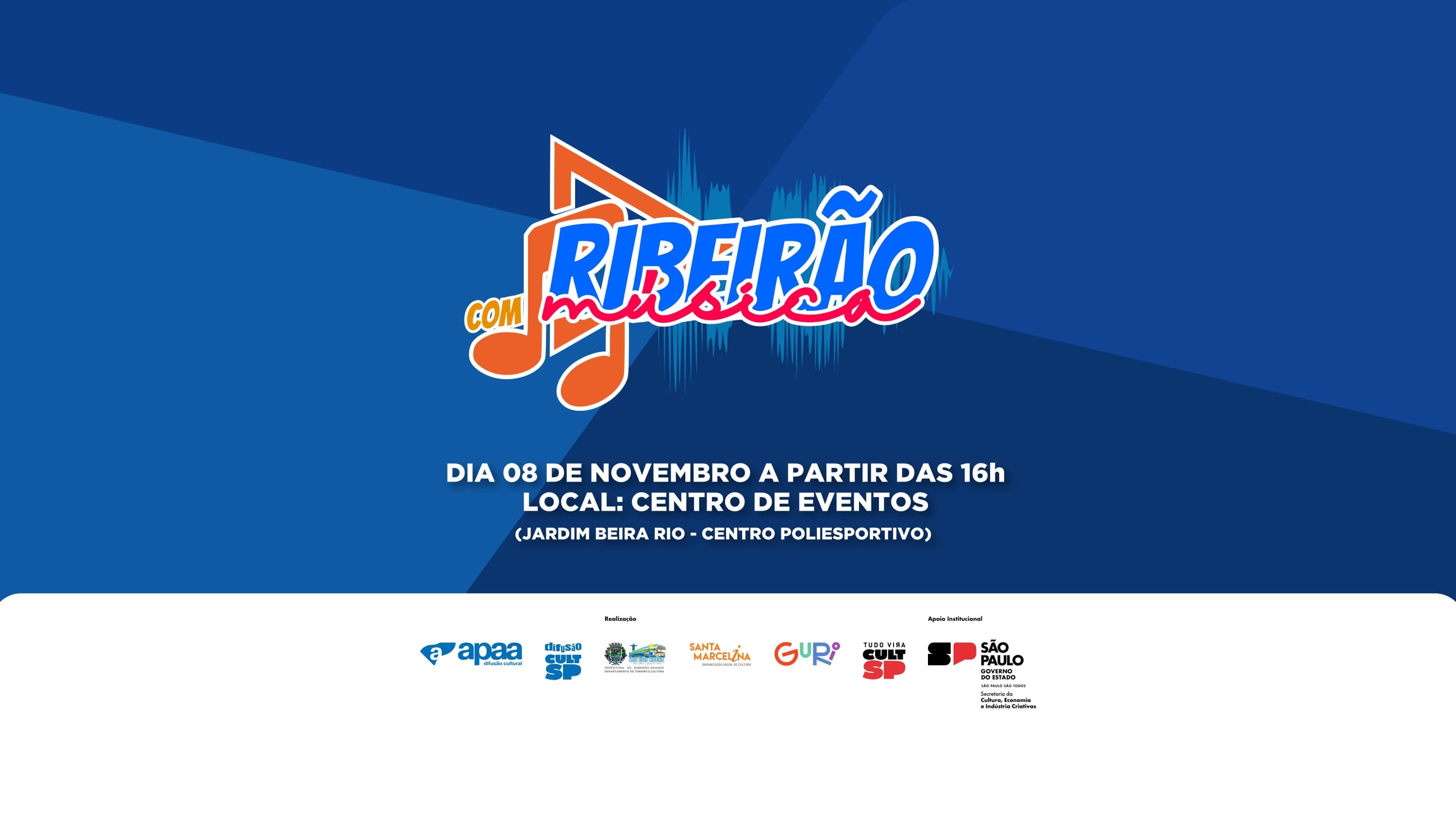 Banner do evento Ribeirão Com Música