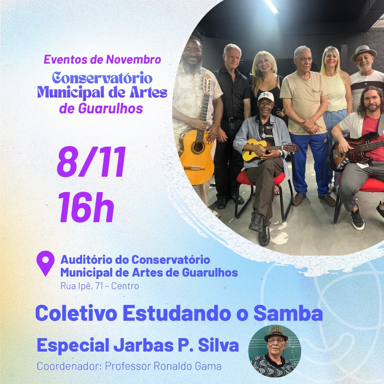 Banner do evento COLETIVO ESTUDANDO O SAMBA