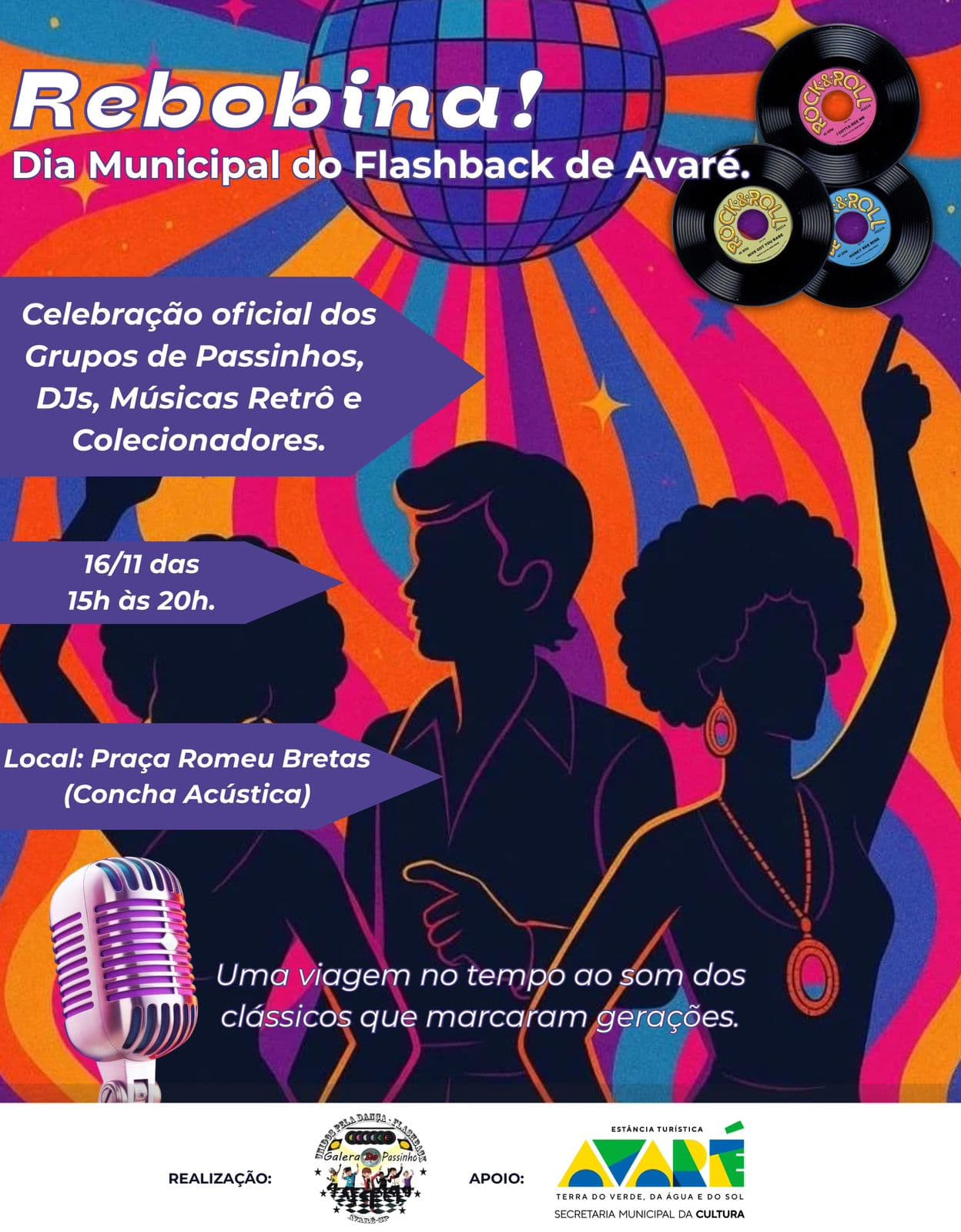 Banner do evento Rebobina  - Dia do Flashback