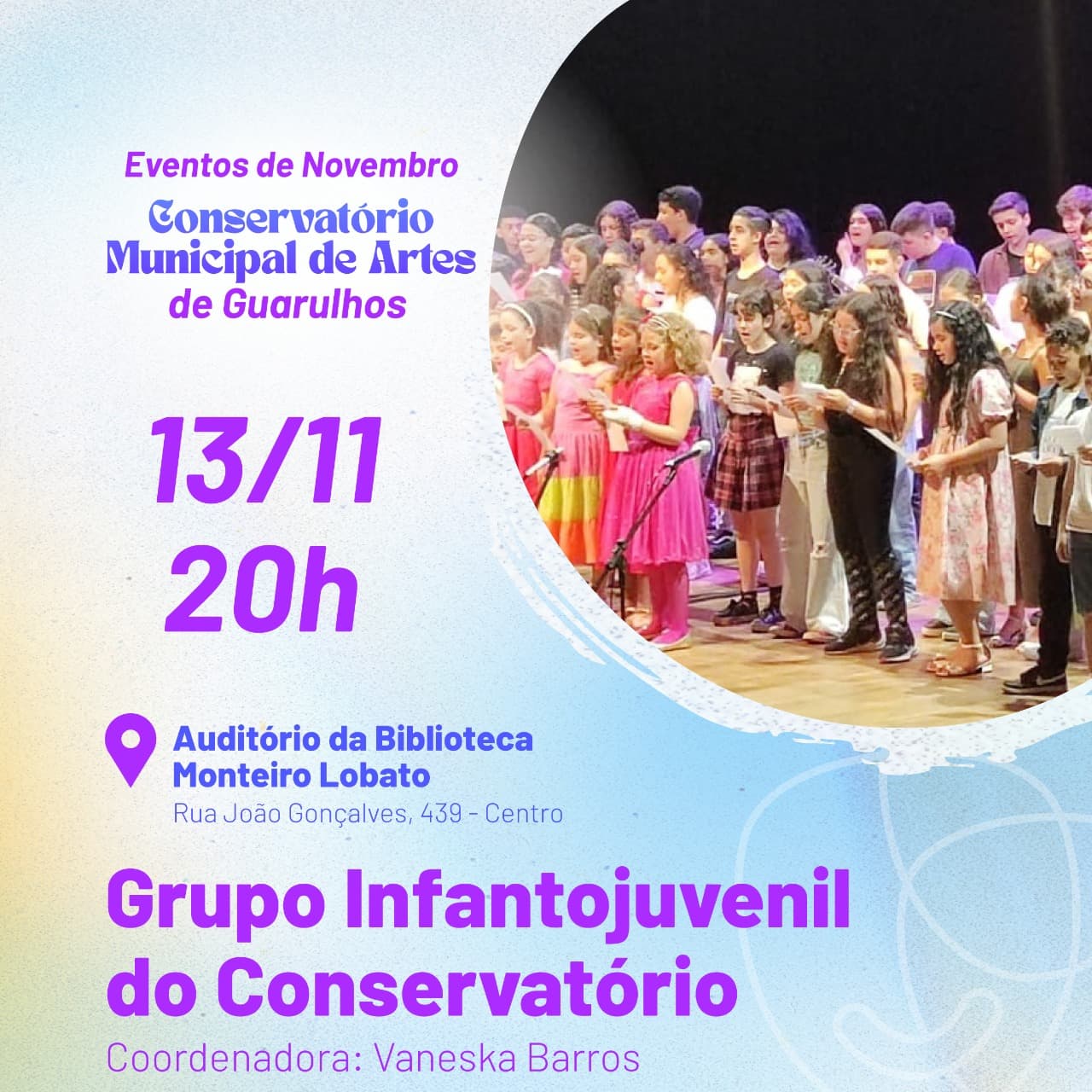Banner do evento GRUPO INFANTO-JUVENIL DO CONSERVATÓRIO