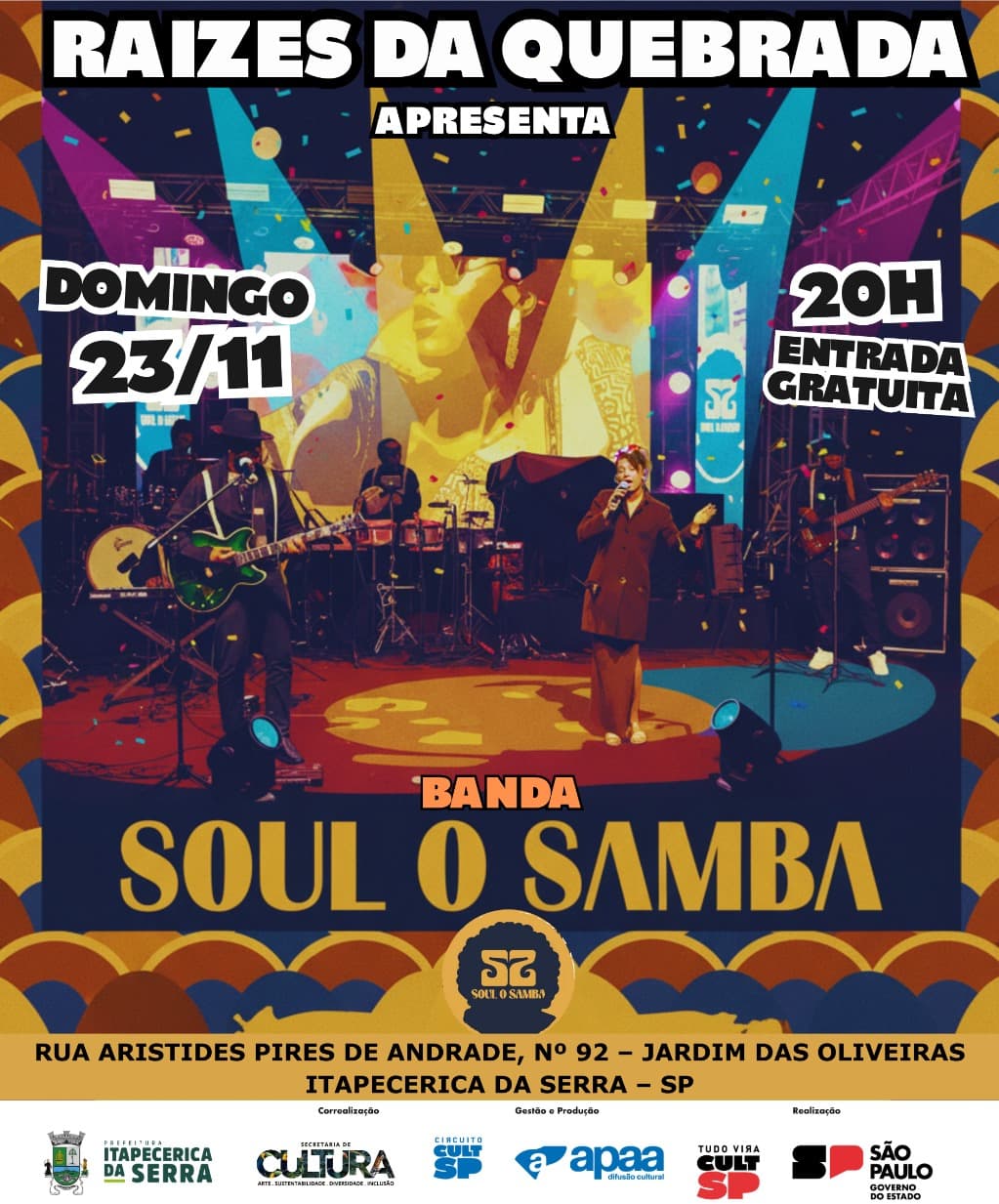 Banner do evento Raízes Da Quebrada