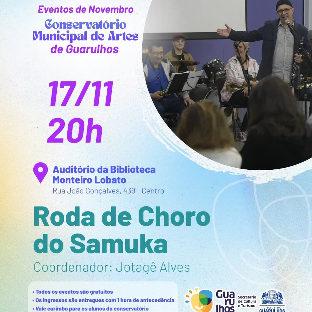 Banner do evento RODA DE CHORO DO SAMUKA