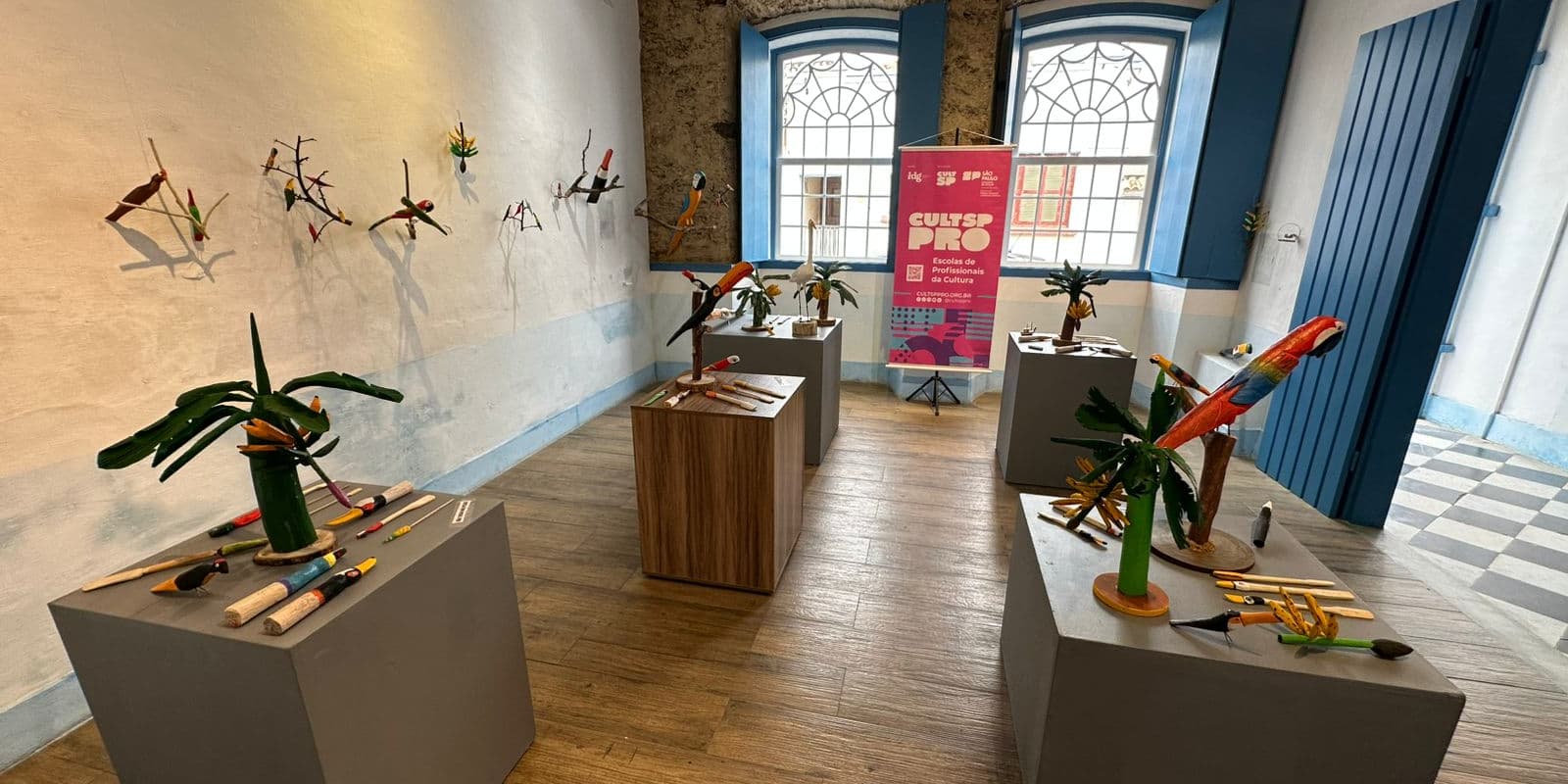 Banner do evento Exposição ‘Entalhe Caiçara’