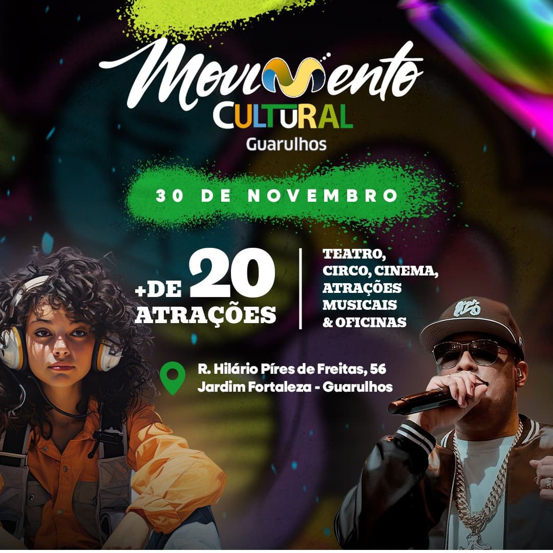 Banner do evento MOVIMENTO CULTURAL - 2ª EDIÇÃO