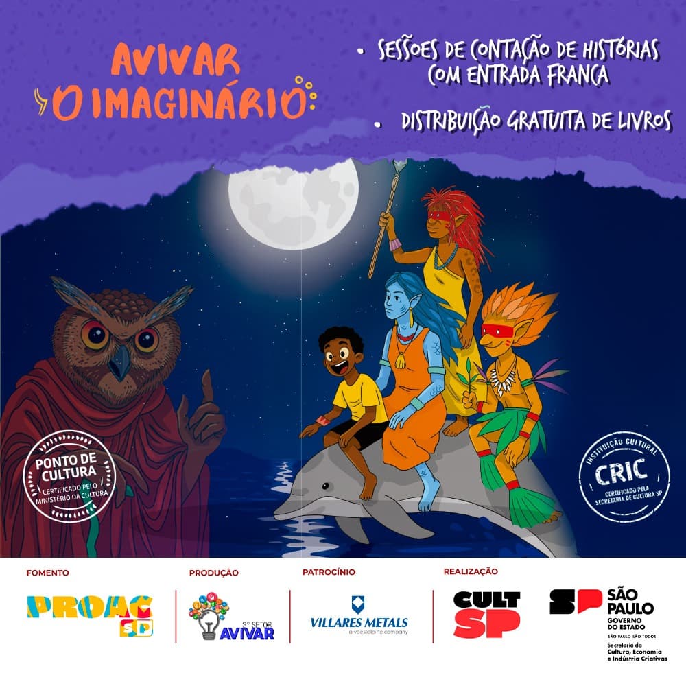 Banner do evento Avivar o Imaginário - Contação de História 8