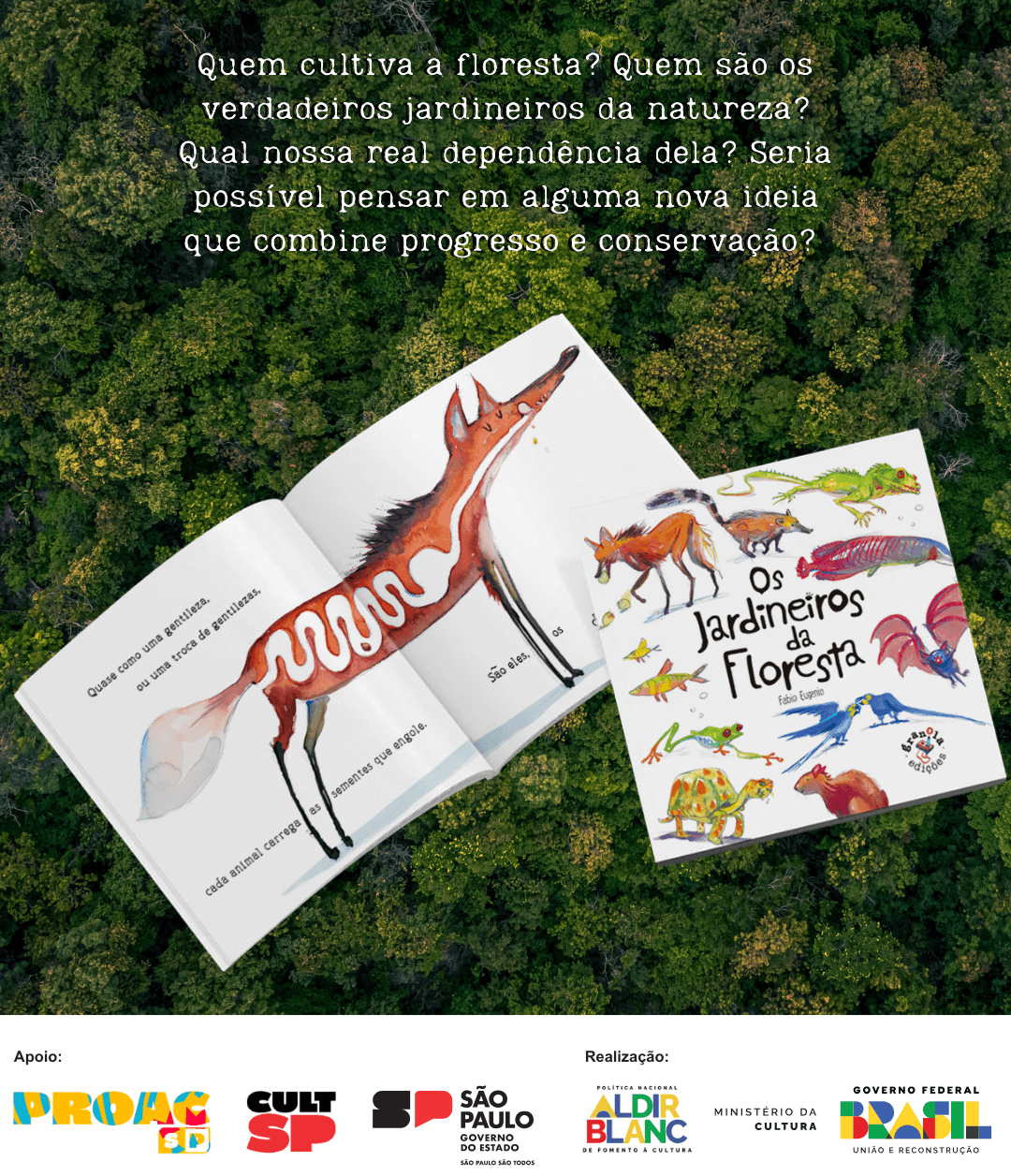 Banner do evento Os Jardineiros da Floresta 