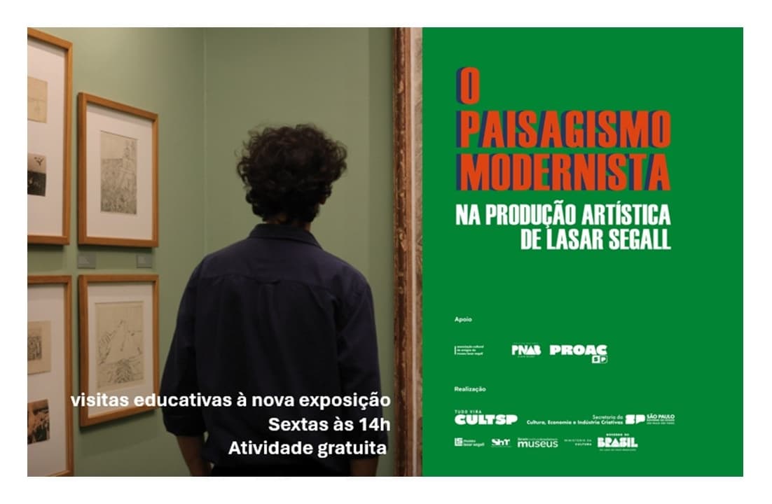 Banner do evento Visitas Educativas à Exposição: O paisagismo Modernista na produção artística de Lasar Segall