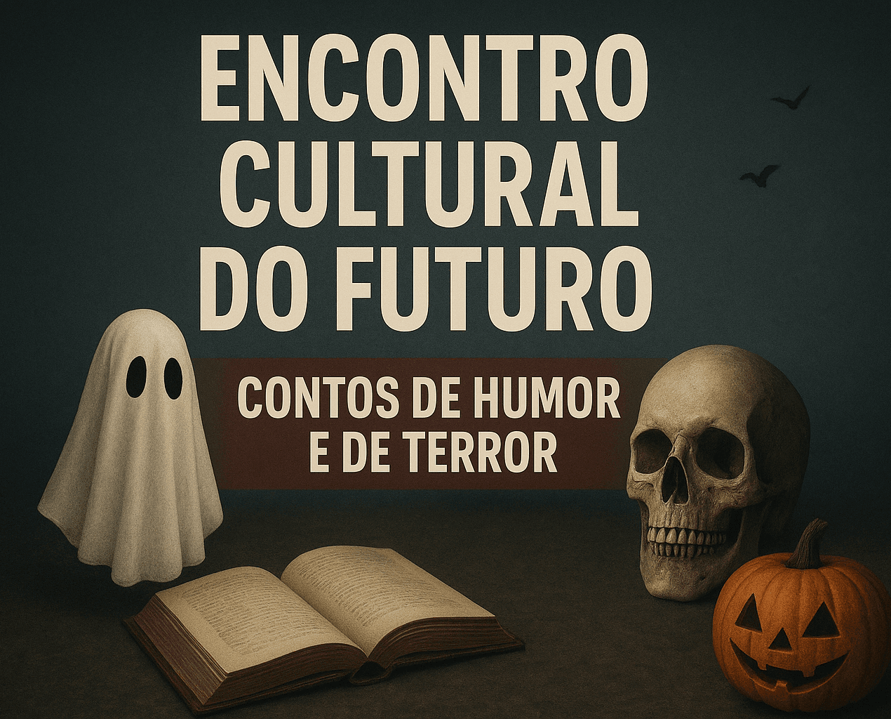 Banner do evento “Contos de Humor e de Terror”