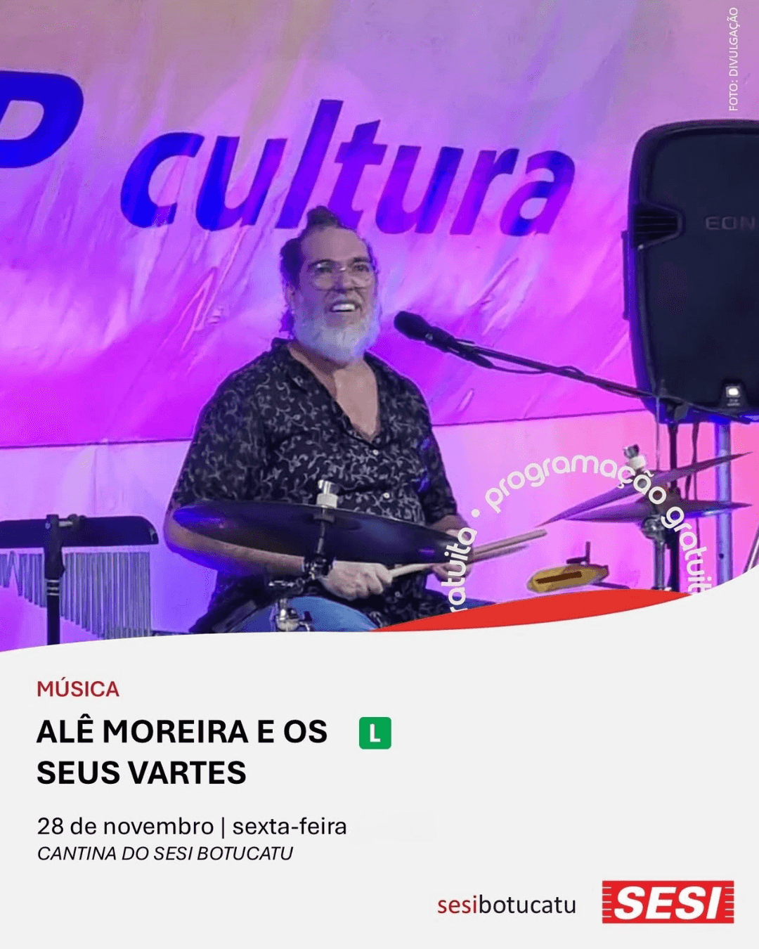 Banner do evento 🎶 MÚSICA | ALÊ MOREIRA E OS SEUS VARTES ✨