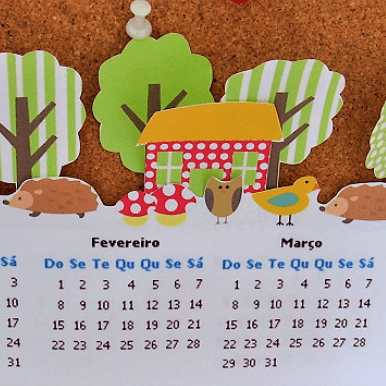 Banner do evento Atividade de Férias: CONFECÇÃO DE CALENDÁRIO