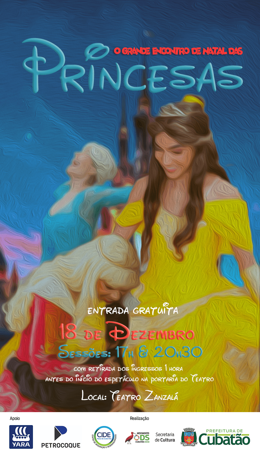 Banner do evento O Grande Encontro de Natal das Princesas