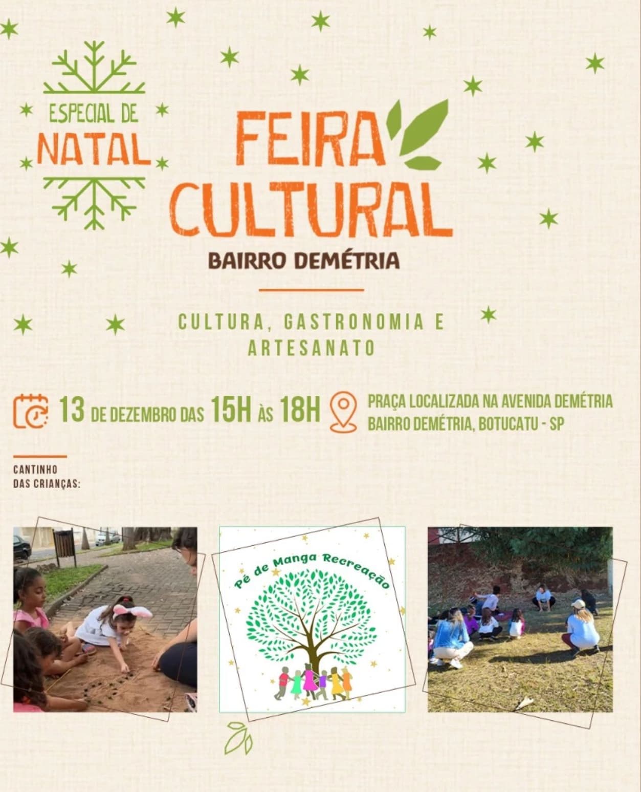 Banner do evento 🌟 FEIRA CULTURAL | Bairro Demétria 🌟