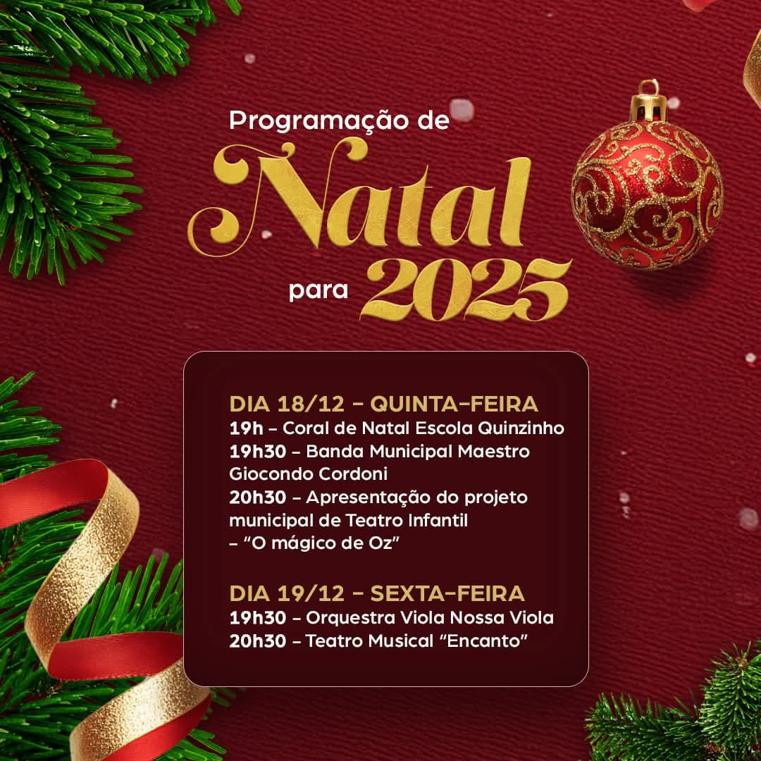 Banner do evento NATAL ILUMINADO 2025 