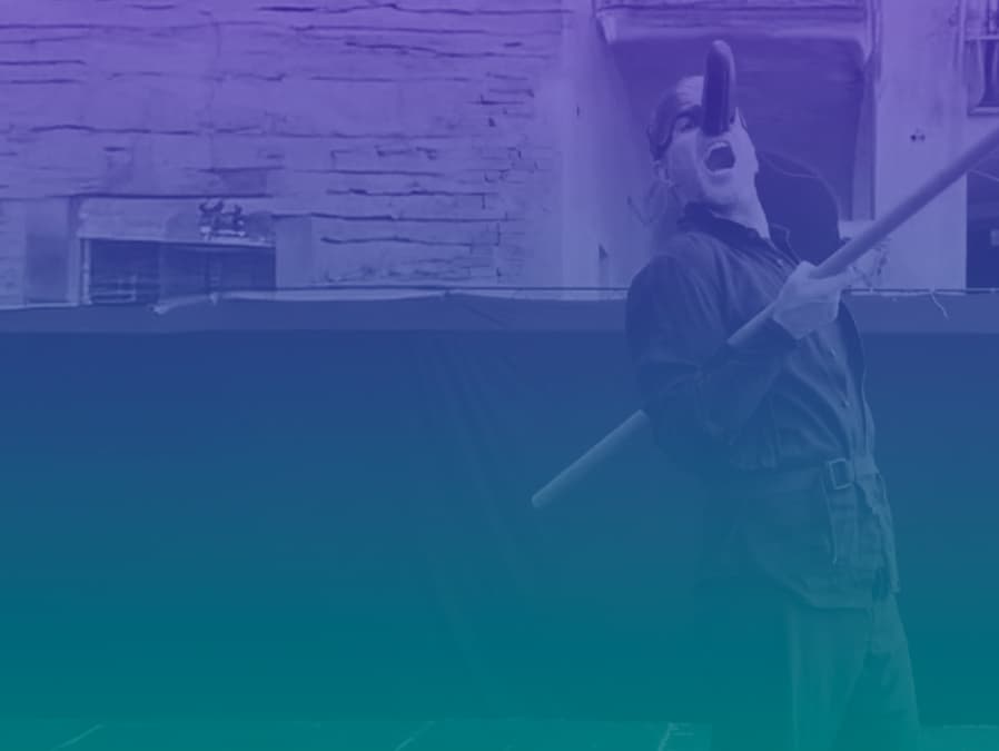 Banner do evento Curso gratuito de Circo: Introdução à Commedia dell’Arte