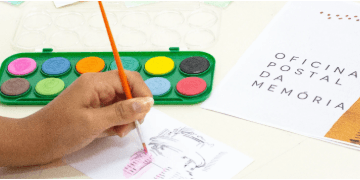 Banner do evento Ação educativa | Oficina Postal da Memória