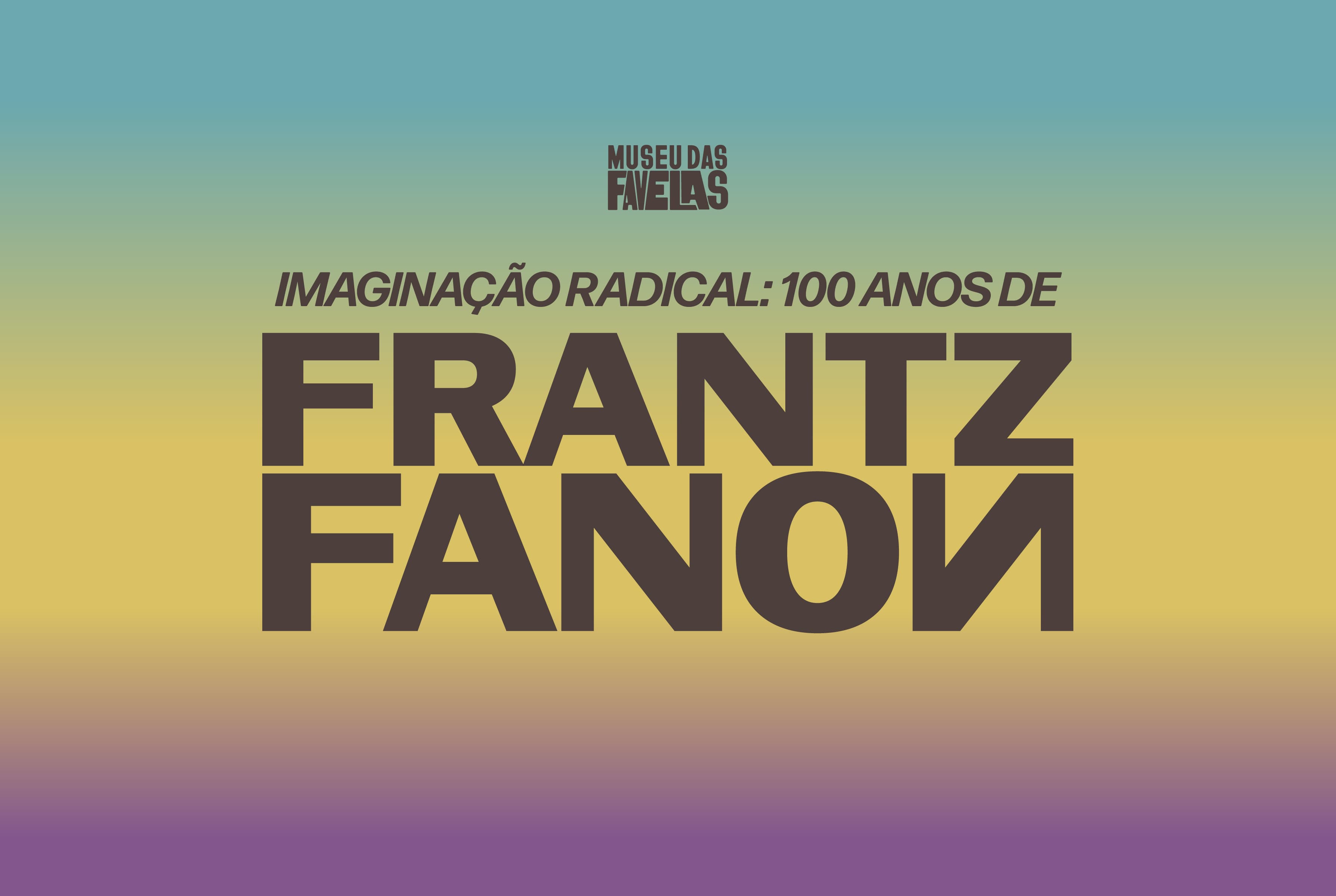 Banner do evento Exposição Imaginação Radical: 100 anos de Frantz Fanon