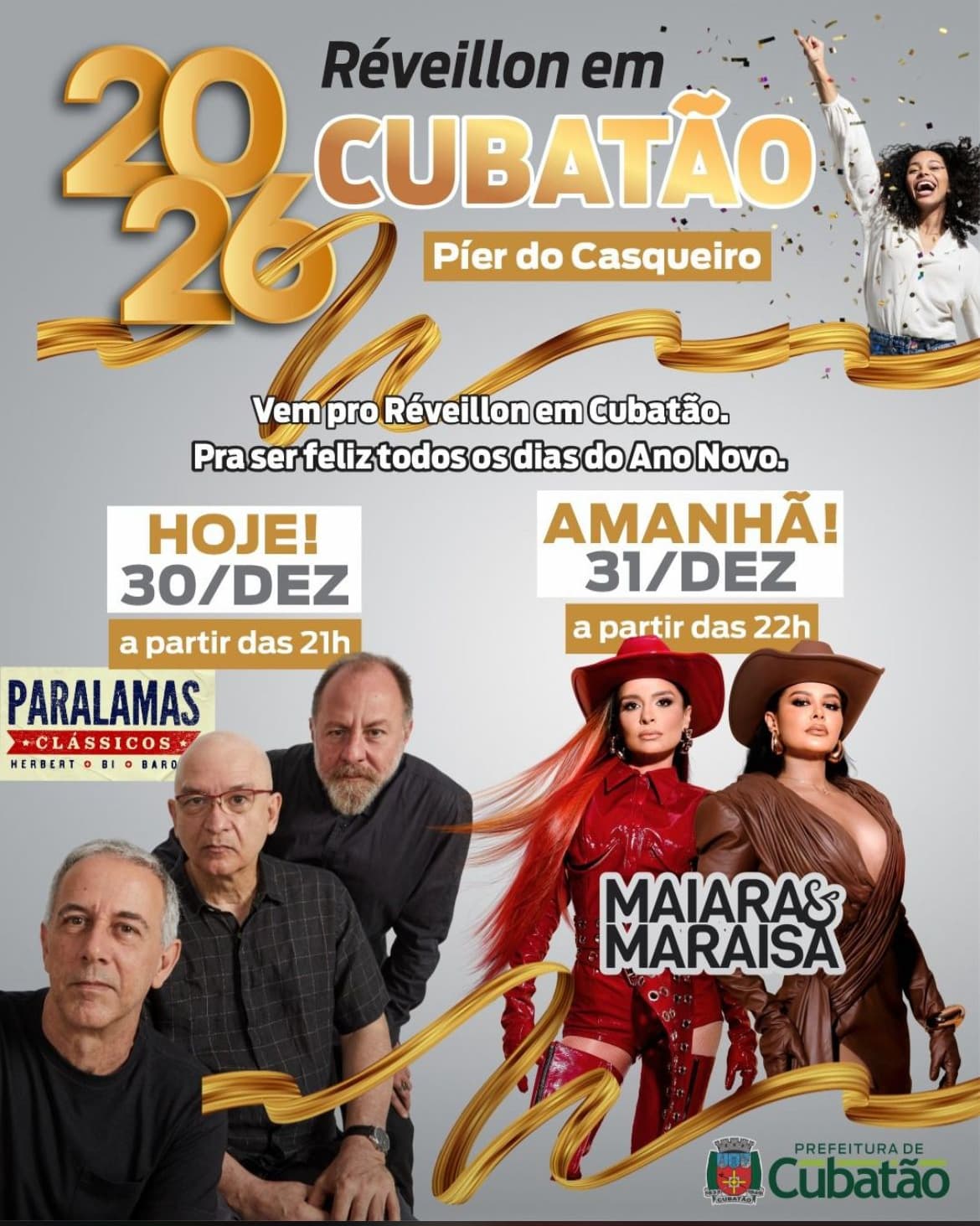 Banner do evento  Réveillon em Cubatão