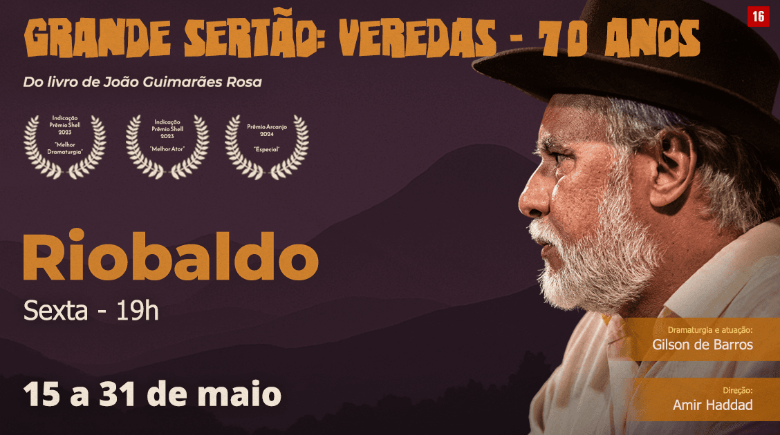 Banner do evento  Grande Sertão: Veredas – 70 Anos