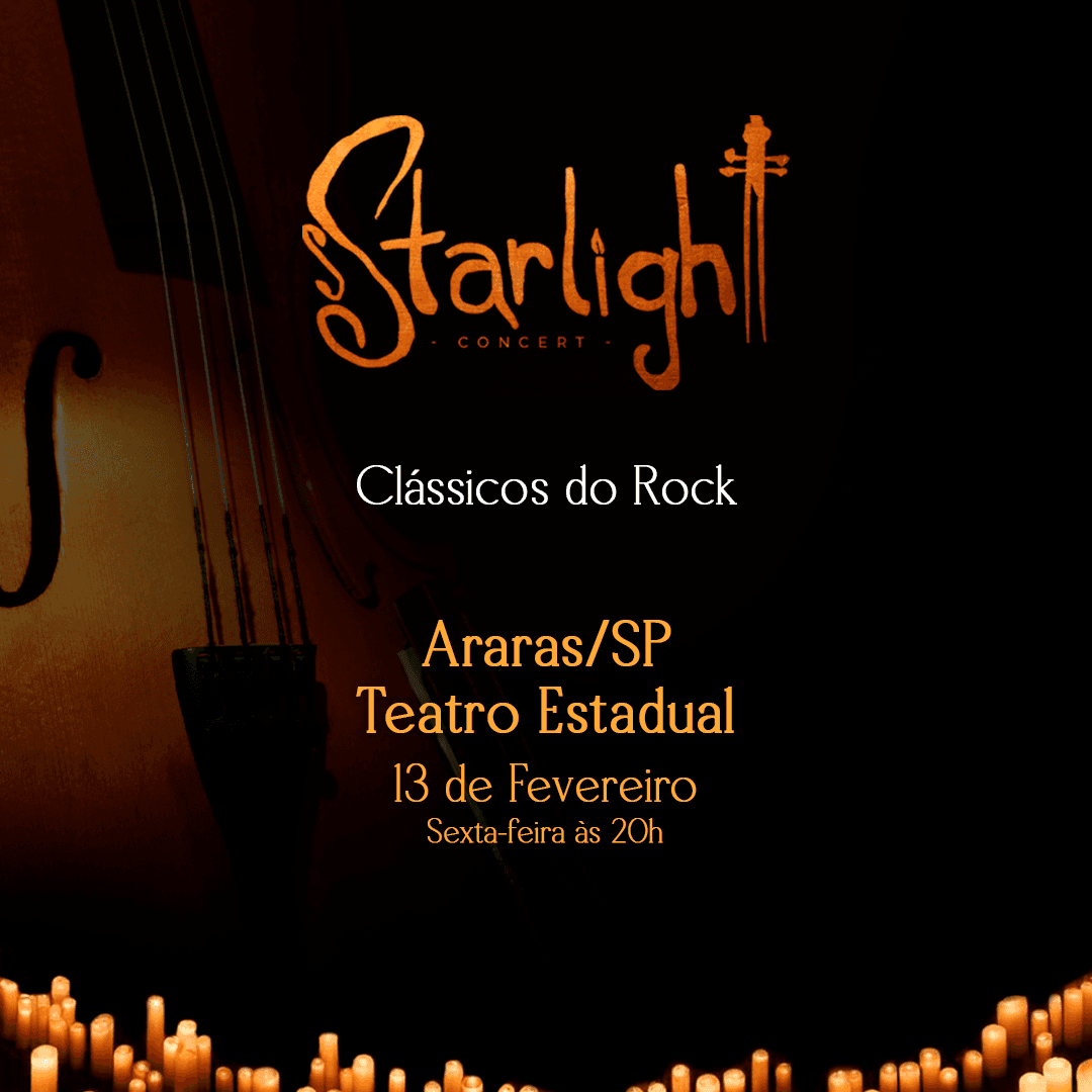 Banner do evento Starlight Concert | Clássicos do Rock