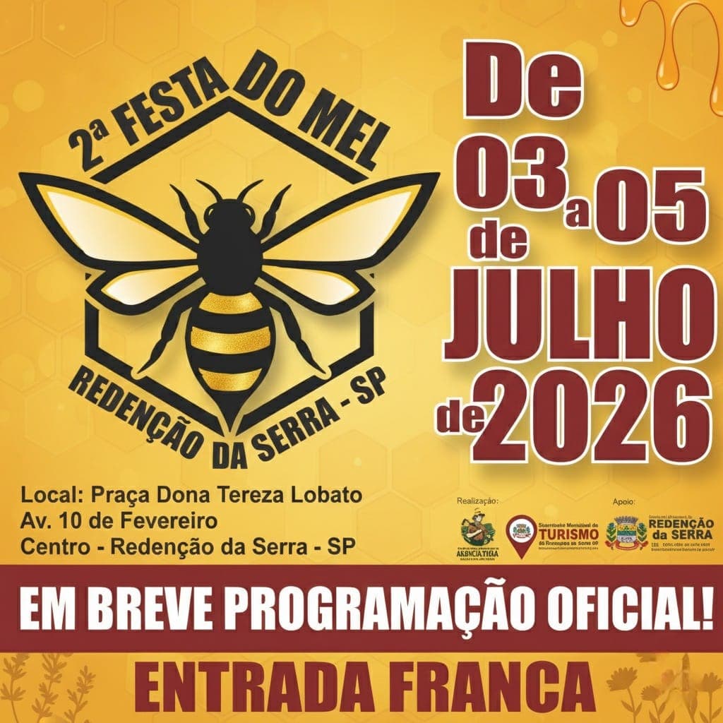 Banner do evento 2ª FESTA DO MEL 2026
