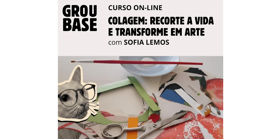 Banner do evento Colagem: Recorte a vida e Transforme em Arte