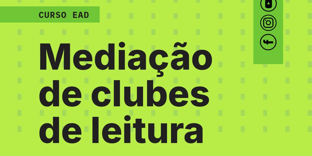Banner do evento Curso EaD - Mediação de clubes de leitura