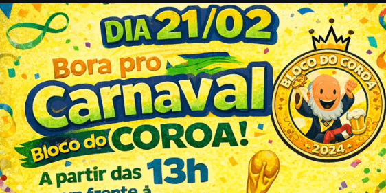 Banner do evento Bloco do Coroa 2026