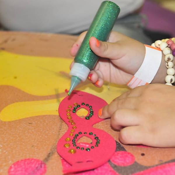 Banner do evento Carnaval na Paleta de Portinari: Oficina de Confecção de Máscaras Carnavalescas com Recicláveis