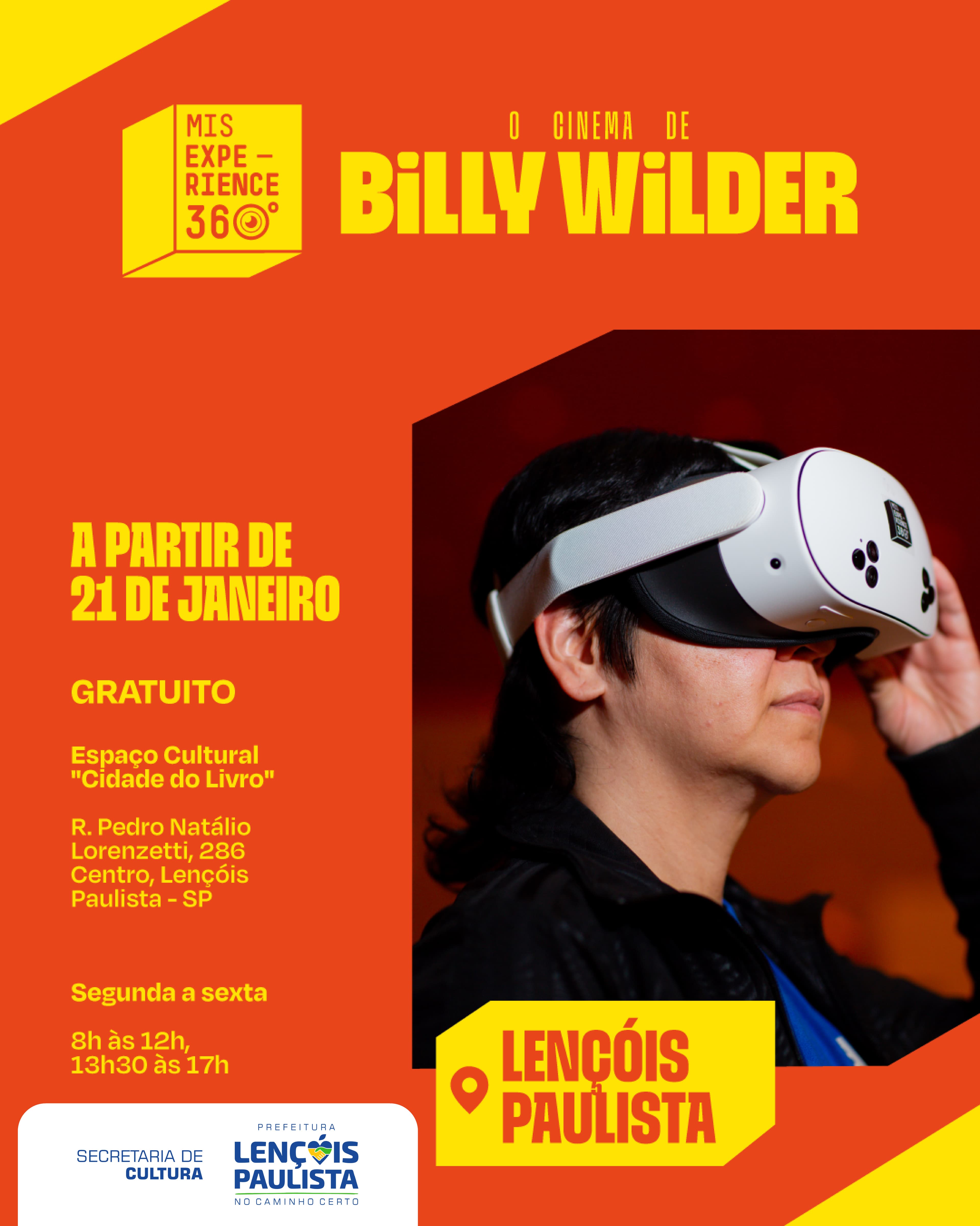 Banner do evento MIS Experience 360º - O cinema de Billy Wilder