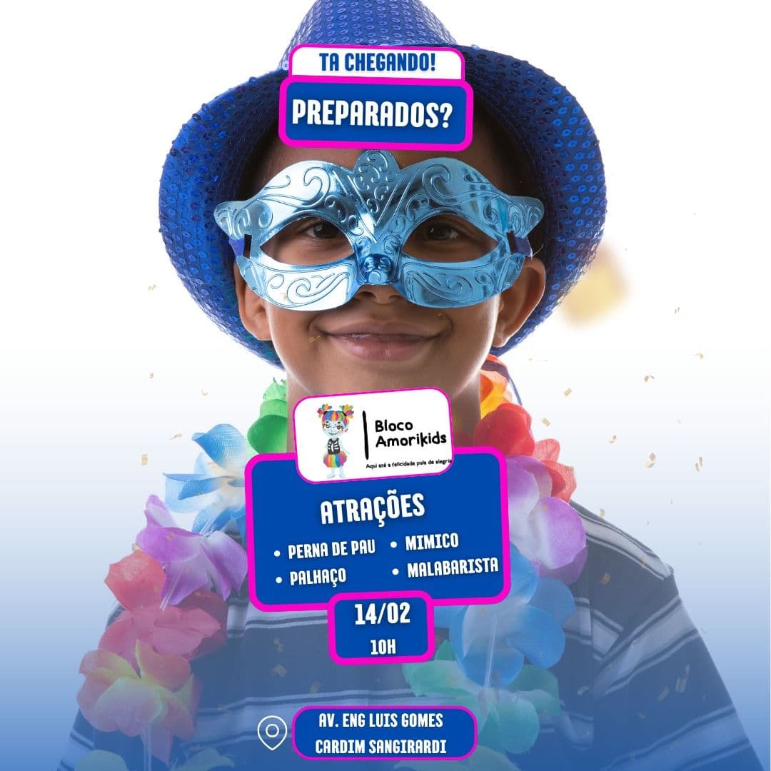 Banner do evento Bloco AMORIKIDS 2026