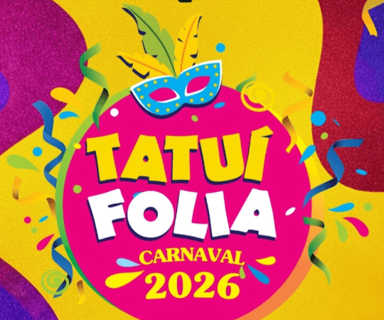 Banner do evento TATUÍ FOLIA - CARNAVAL 2026