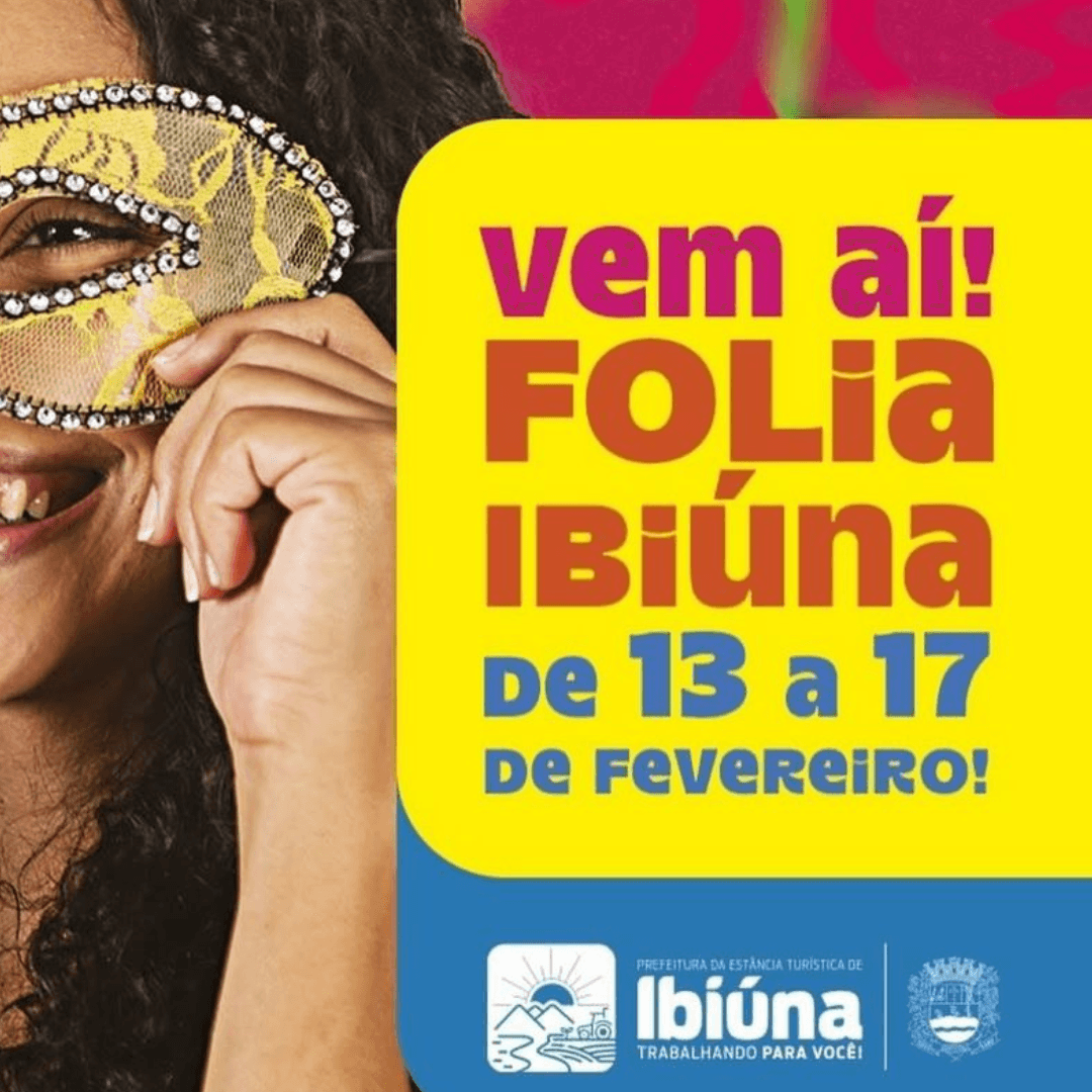 Banner do evento CARNAVAL FOLIA IBIÚNA 2026