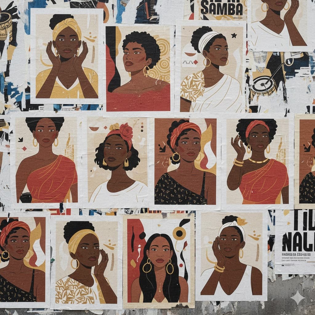 Banner do evento MULHERES QUE PAVIMENTARAM O SAMBA – COM EQUIPE BIBLIOTECA