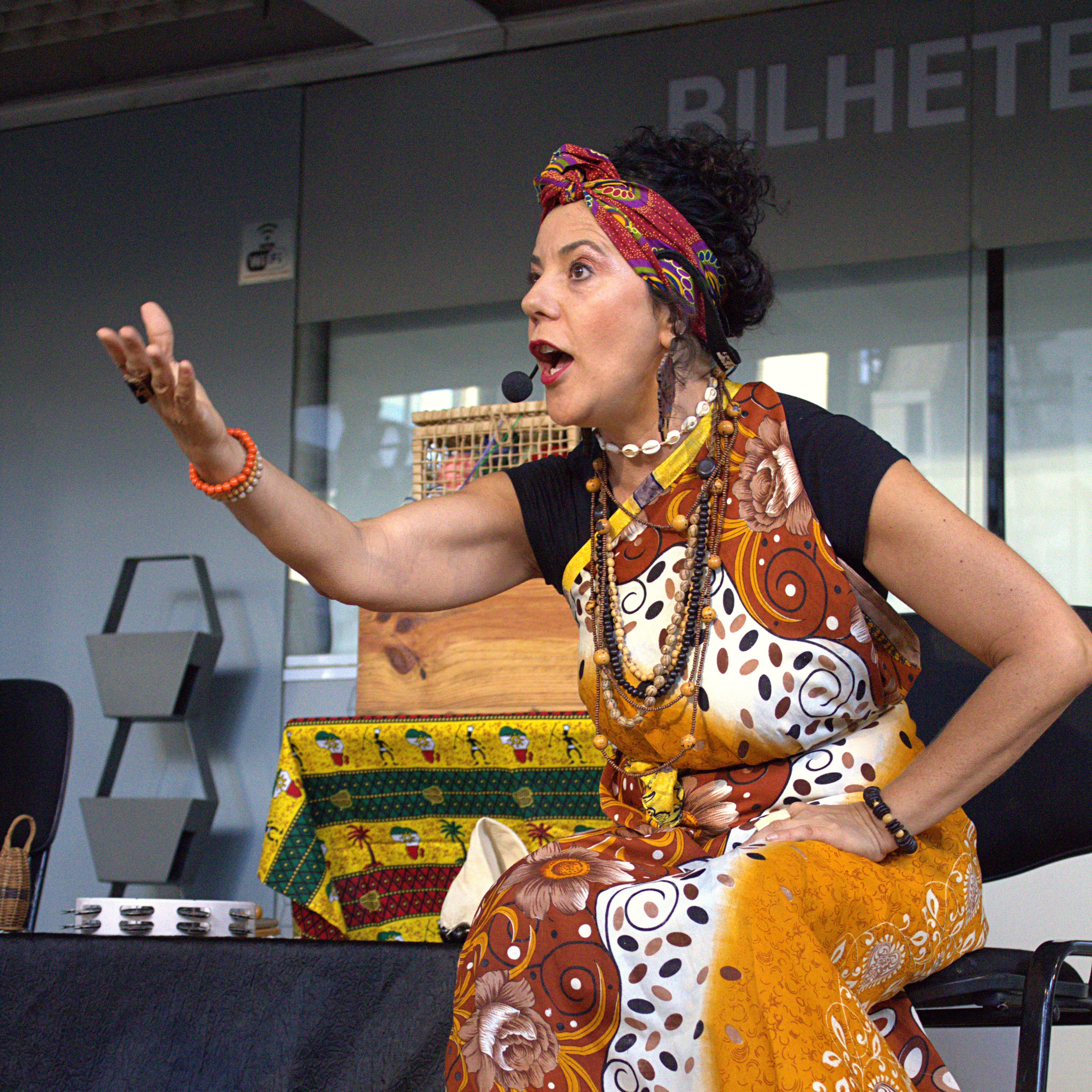 Banner do evento Contação de Histórias - Contaí | Drika Nunes