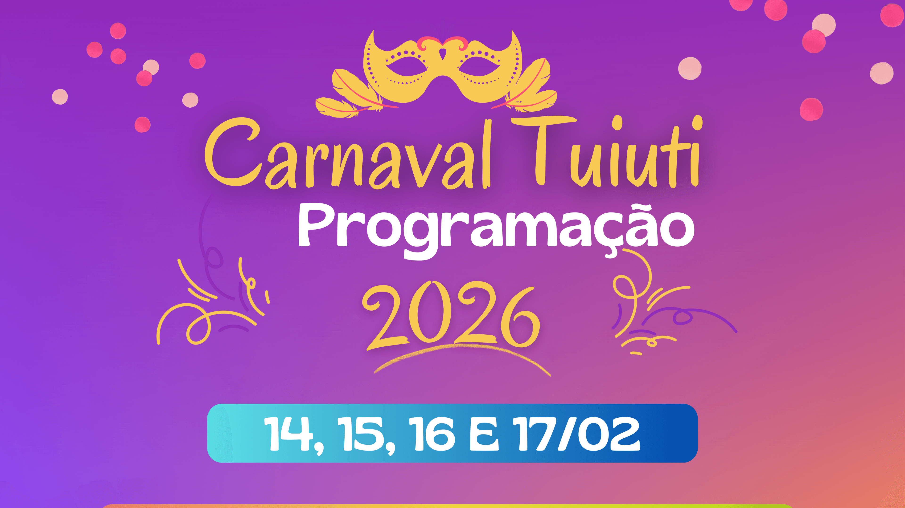 Banner do evento TUIUTI Folia - Carnaval de rua 2026