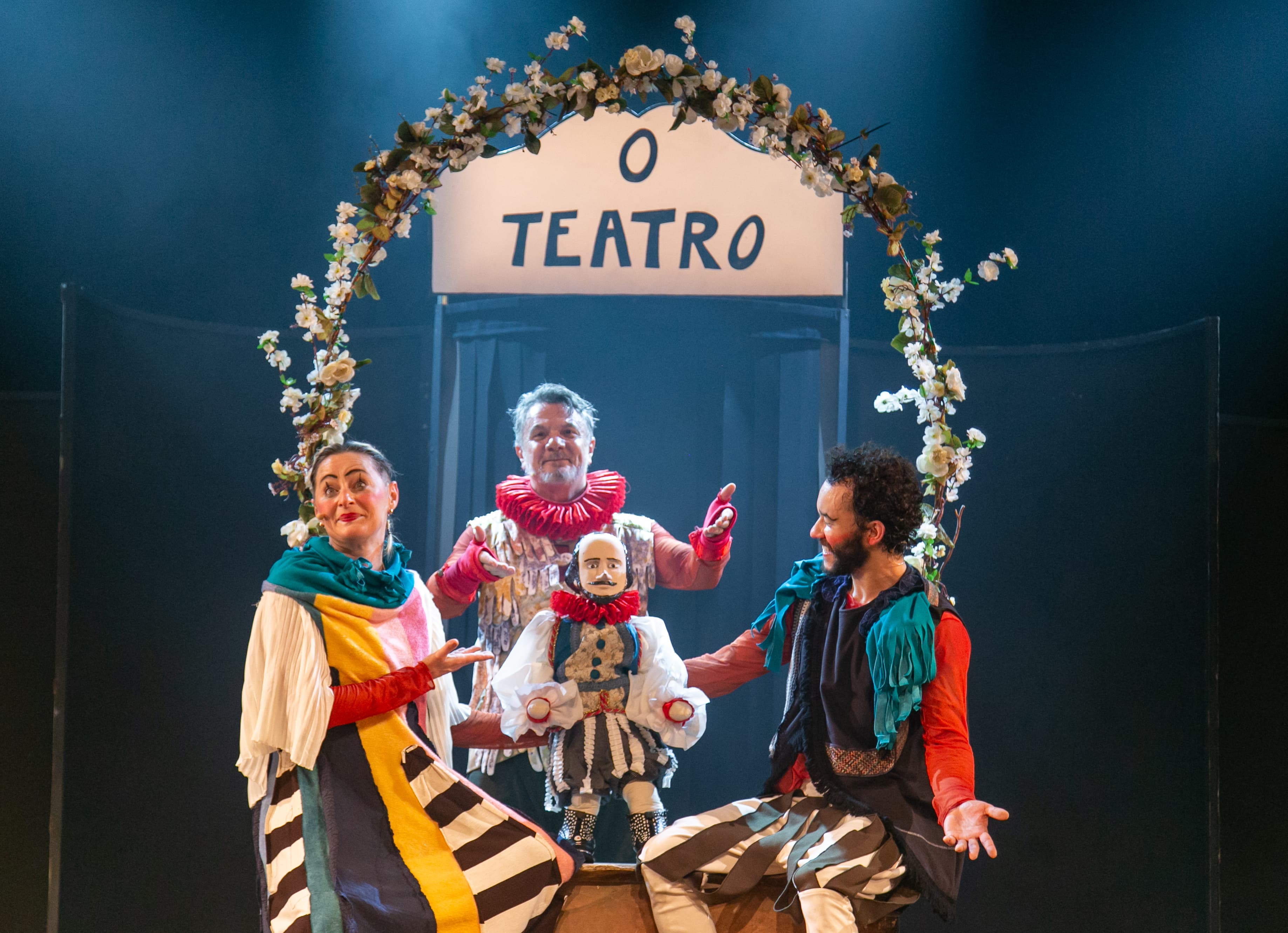 Banner do evento Temporada do espetaculo Infanto Juvenil As Luvas de Shakespeare