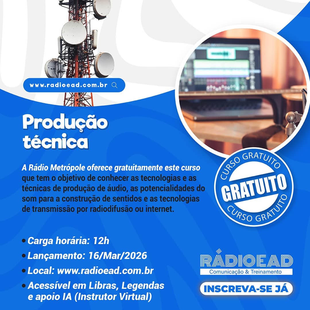 Banner do evento OFICINA DE PRODUÇÃO TÉCNICA
