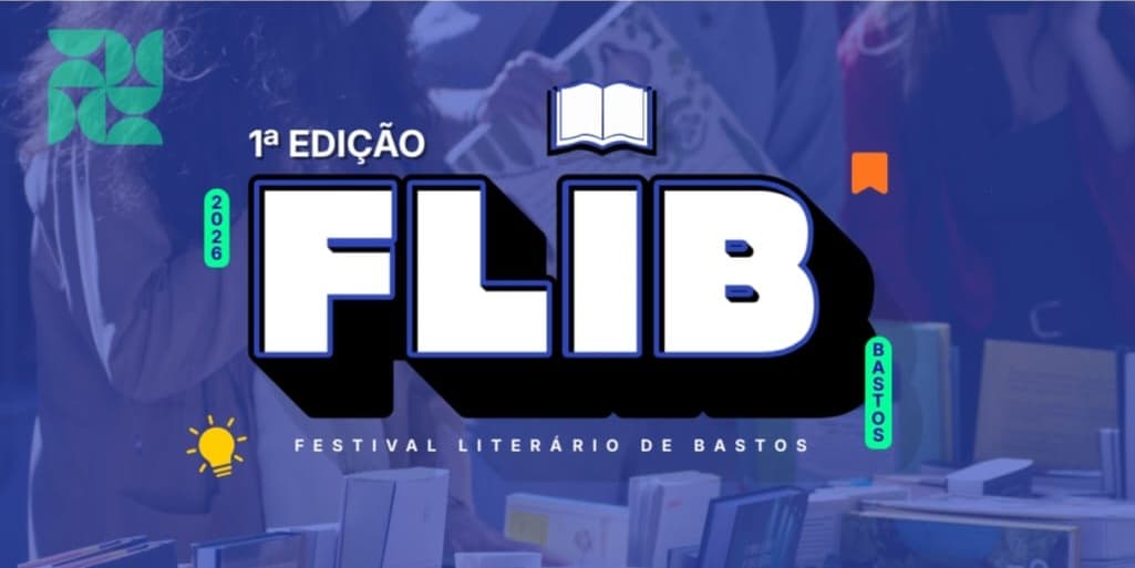 Banner do evento FLIB -  Festival Literário de Bastos