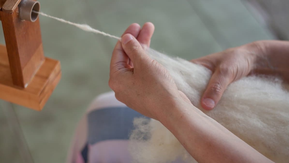 Banner do evento Oficina de Fiação da Lã - Fuso e Roca