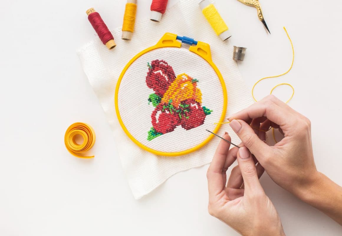 Banner do evento Empreendedorismo na BSP - Oficina de bordado