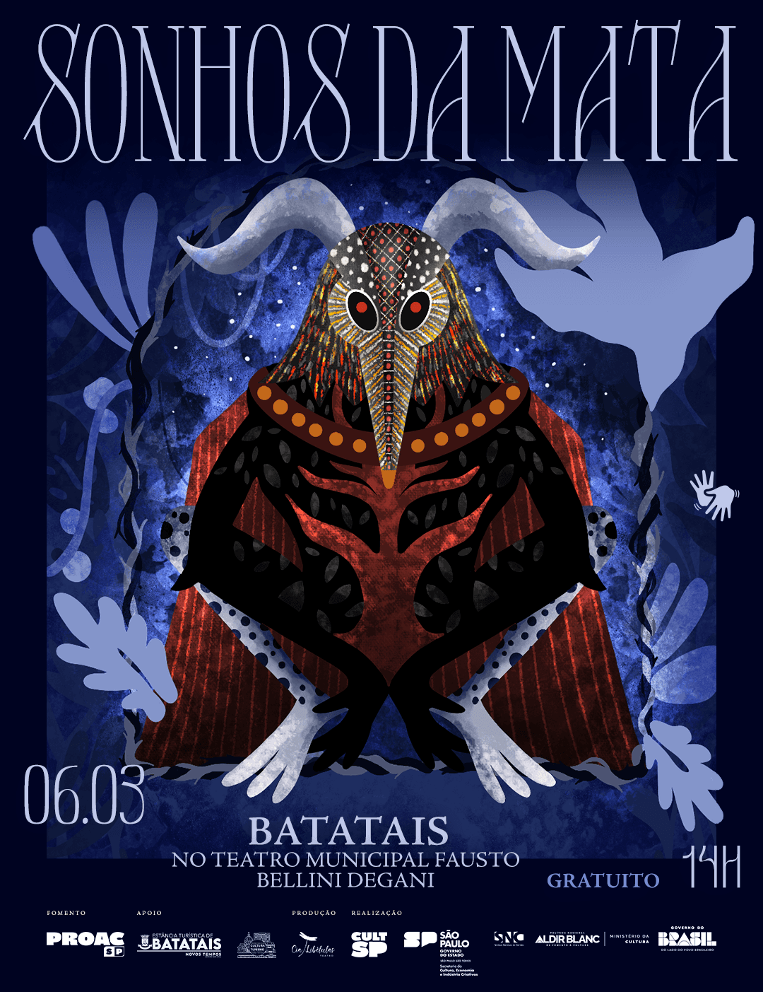 Banner do evento Espetáculo "Sonhos da Mata"