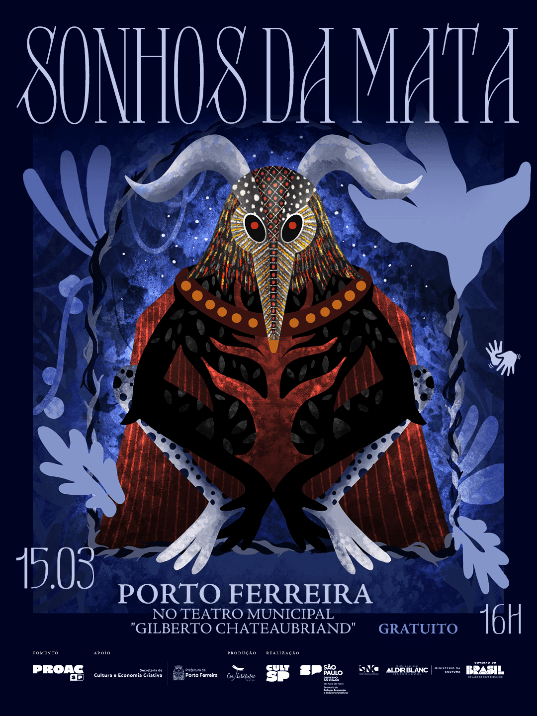 Banner do evento Espetáculo "Sonhos da Mata" 