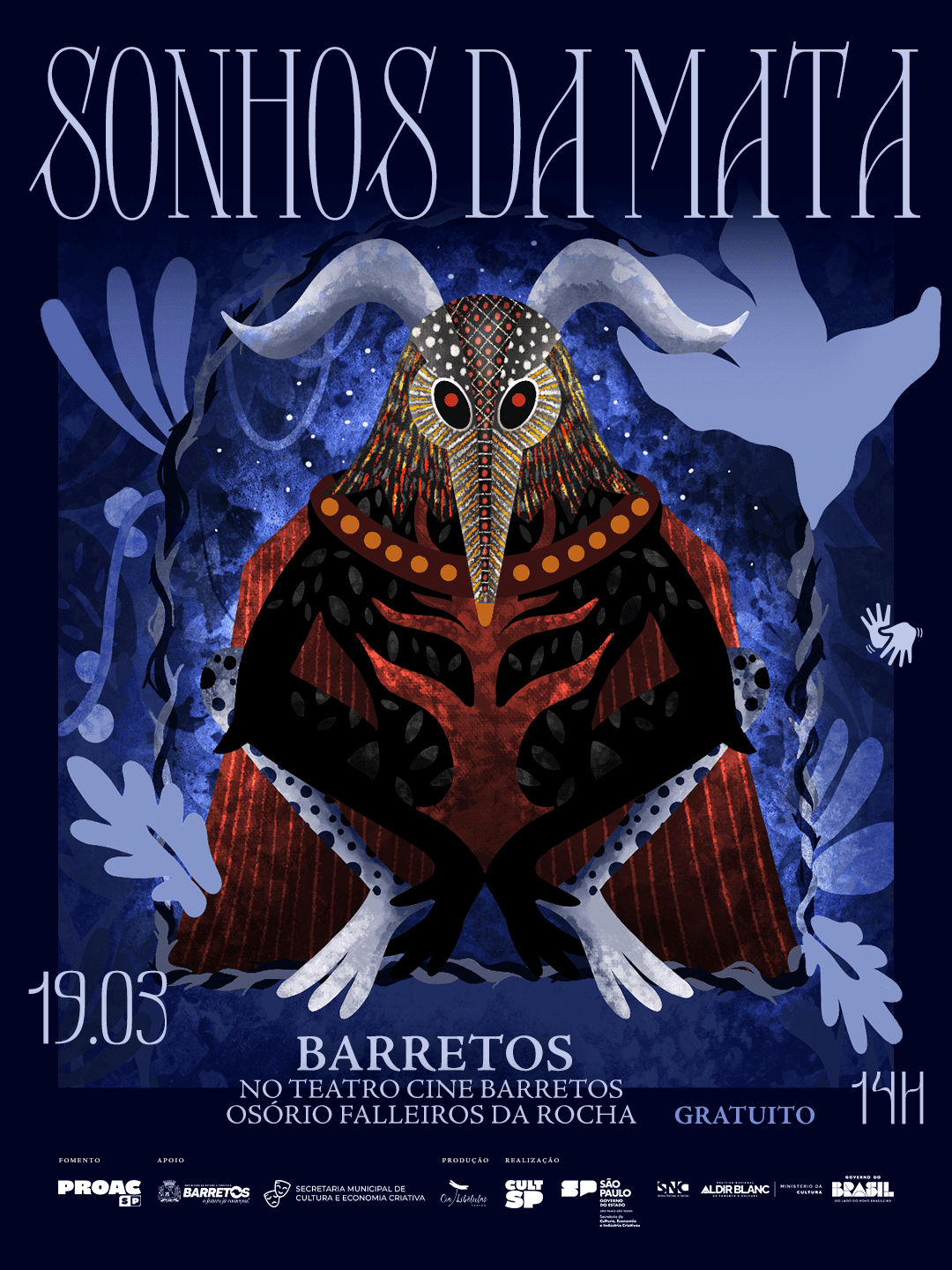 Banner do evento Espetáculo "Sonhos da Mata" 