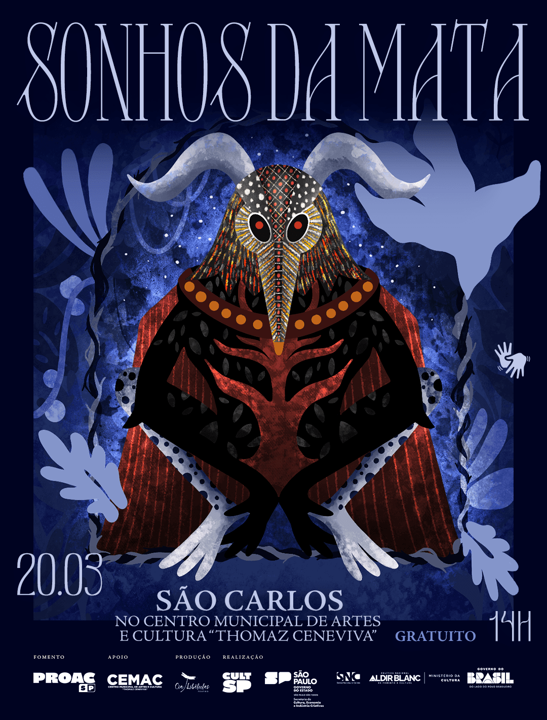 Banner do evento Espetáculo "Sonhos da Mata"