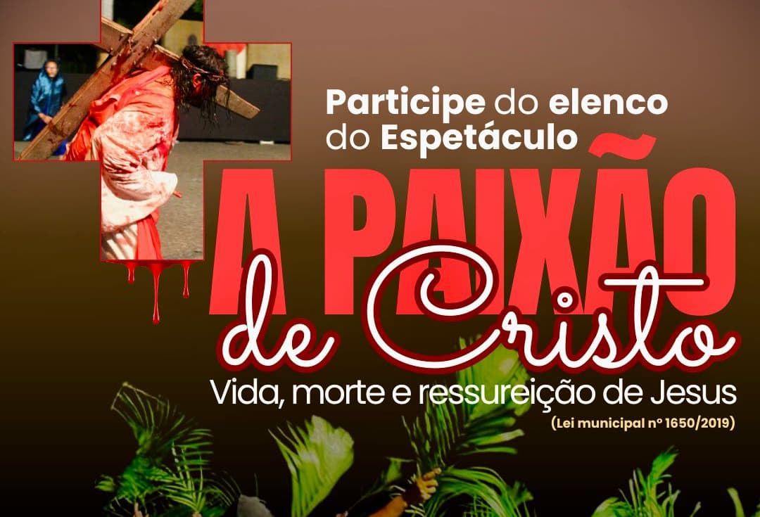 Banner do evento PAIXÃO DE CRISTO 