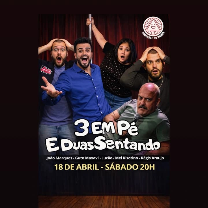 Banner do evento 3 Em Pé e Duas Sentando