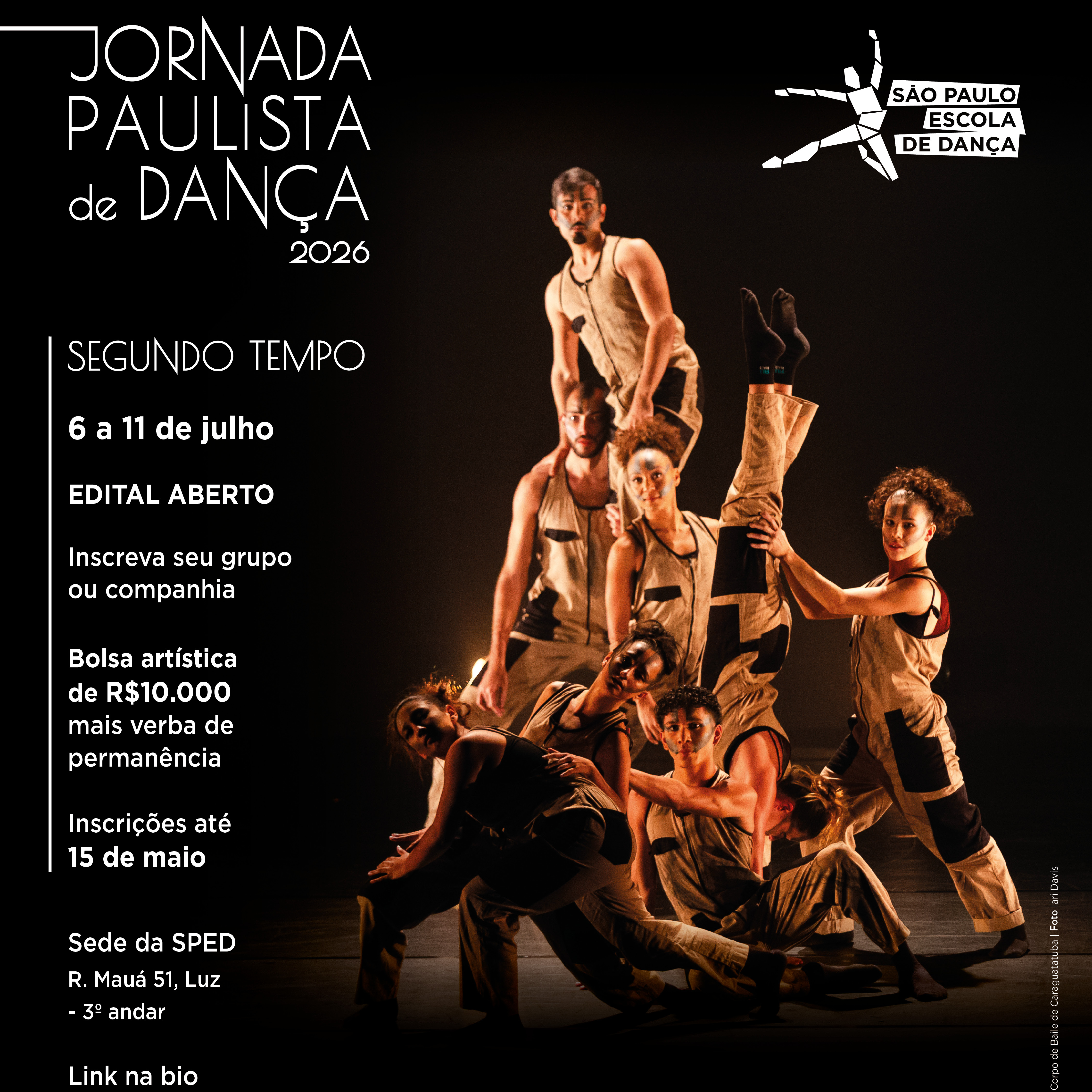 Banner do evento Jornada Paulista de Dança 2026 (Segundo Tempo)