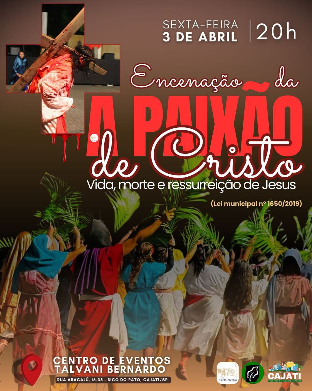 Banner do evento PAIXÃO DE CRISTO 