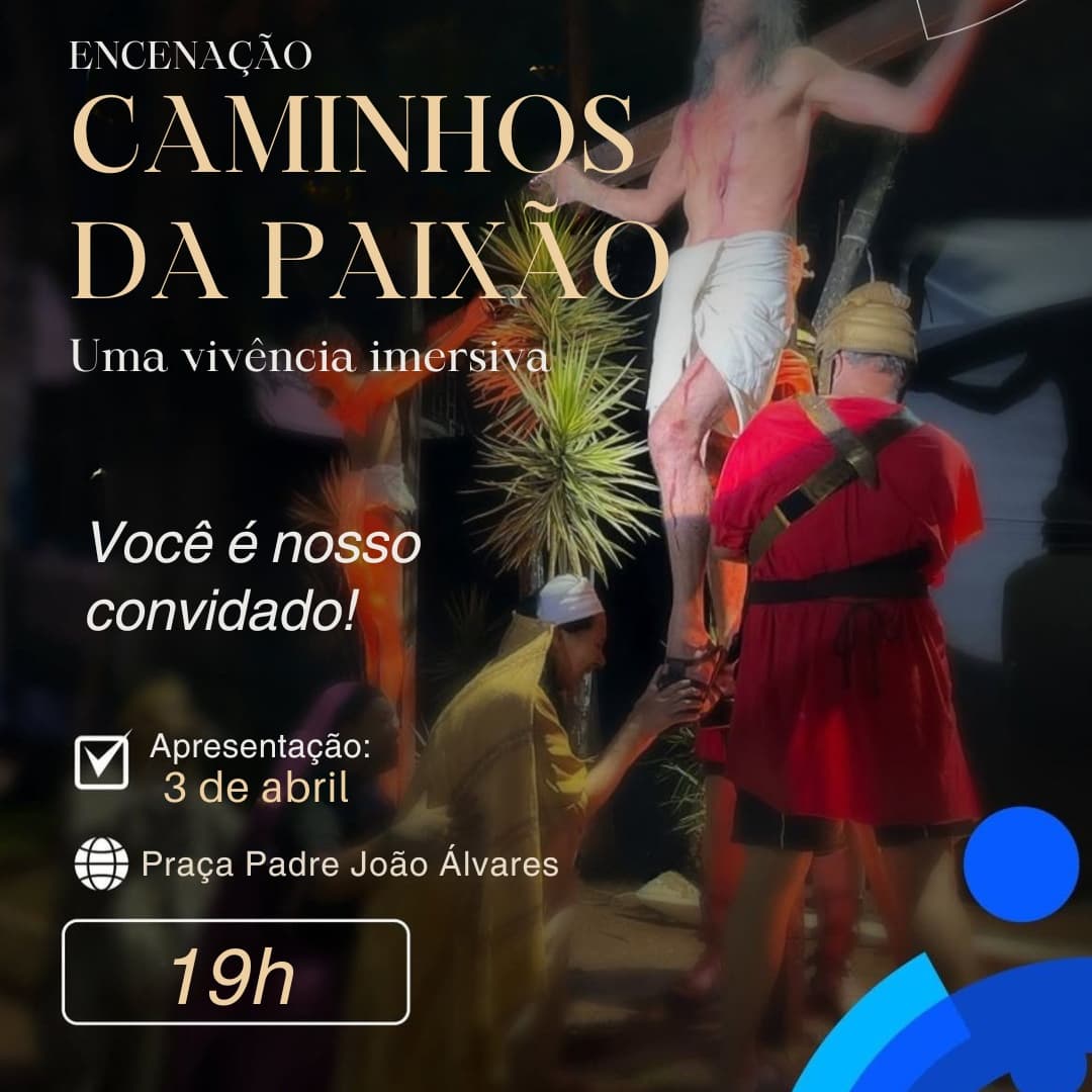 Banner do evento Caminhos da Paixão - Vivência Imersiva 2026